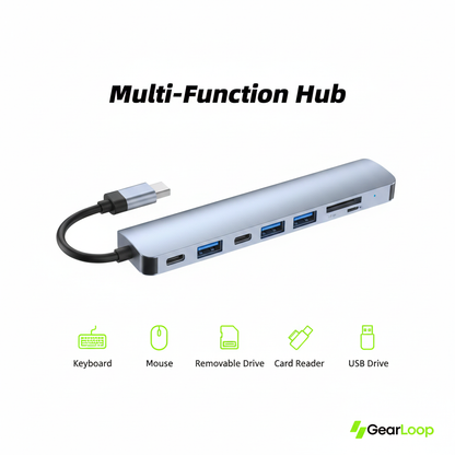 Multi-function hub feature graphic